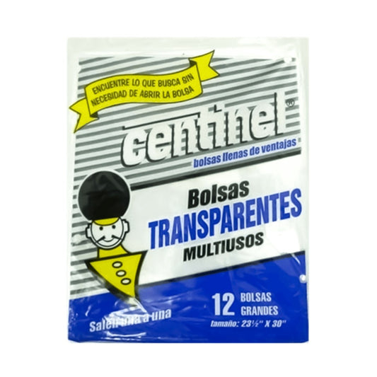 BOLSA DE BASURA TRANSPARENTE 23 0.5X30