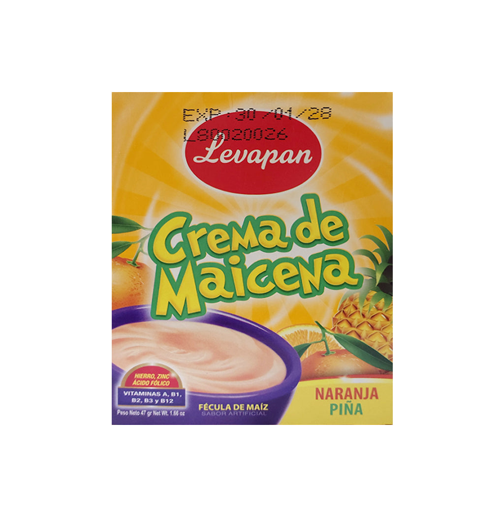 CREMA DE MAICENA NARANJA/PIÑA LEVAPAN 47GR