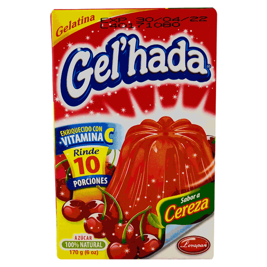 GELATINA DE CEREZA GEL HADA 6OZ