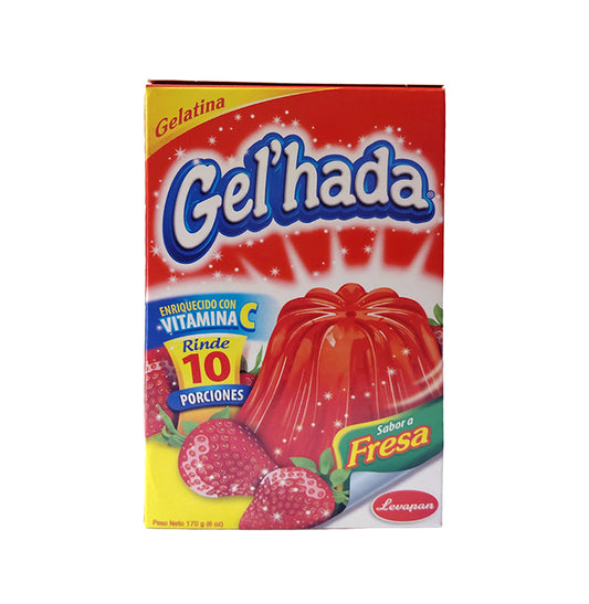 GELATINA DE FRESA GEL HADA 6OZ