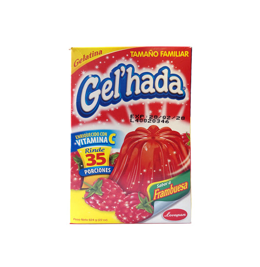 GELATINA DE FRAMBUESA GEL HADA 22OZ