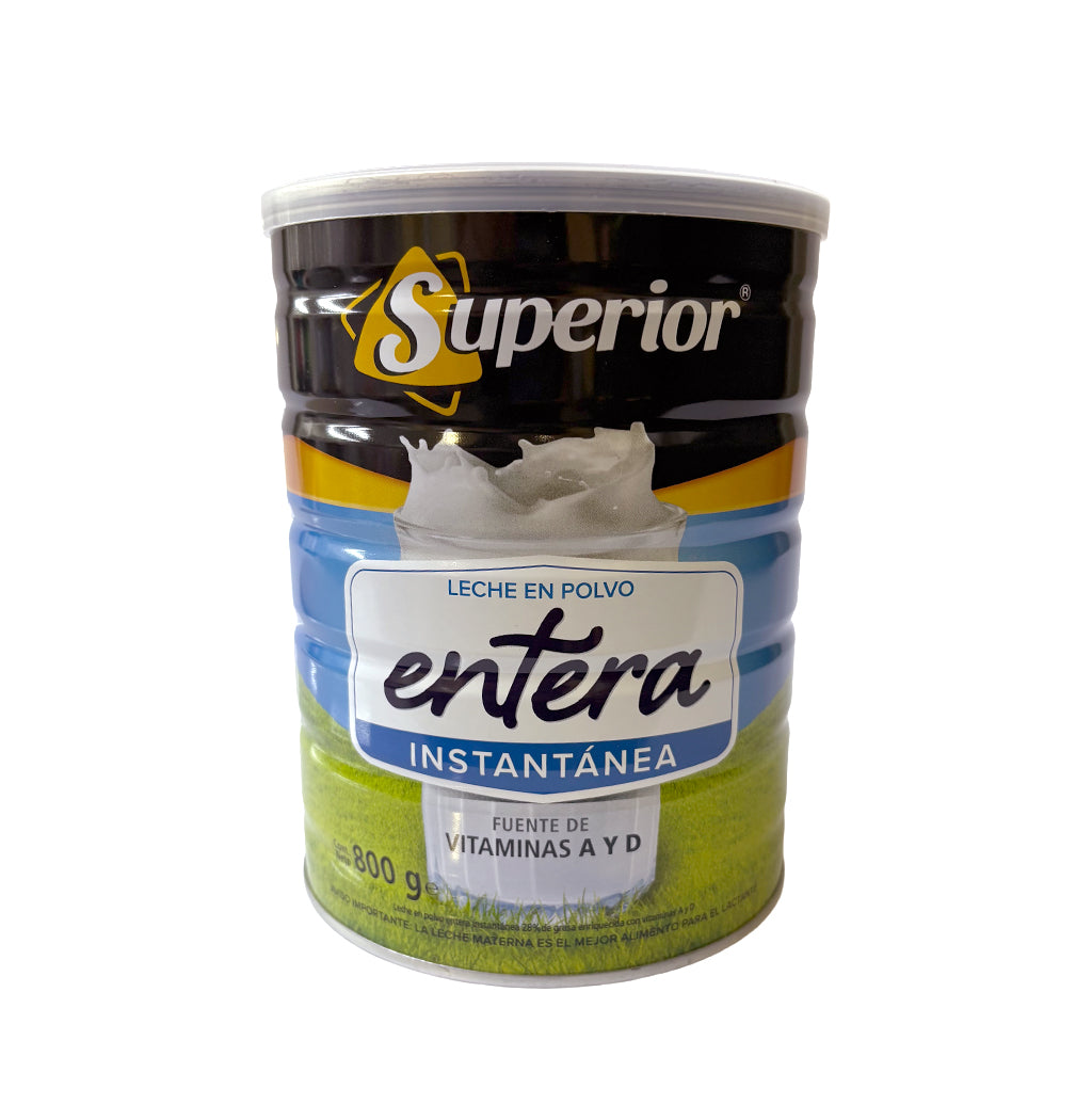 LECHE EN POLVO ENTERA SUPERIOR 800GR
