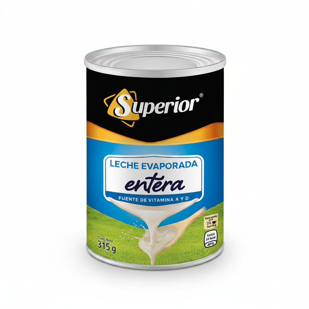 LECHE EVAPORADA ENTERA SUPERIOR 315GR