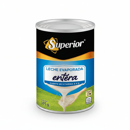 LECHE EVAPORADA ENTERA SUPERIOR 315GR