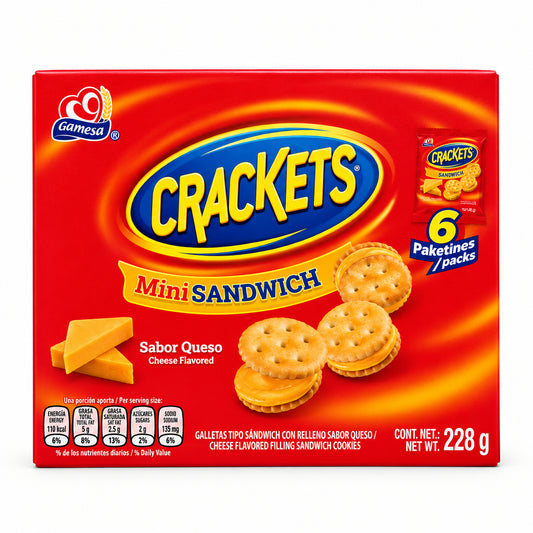 GALLETAS MINI SANDWICH CRACKETS 228GR
