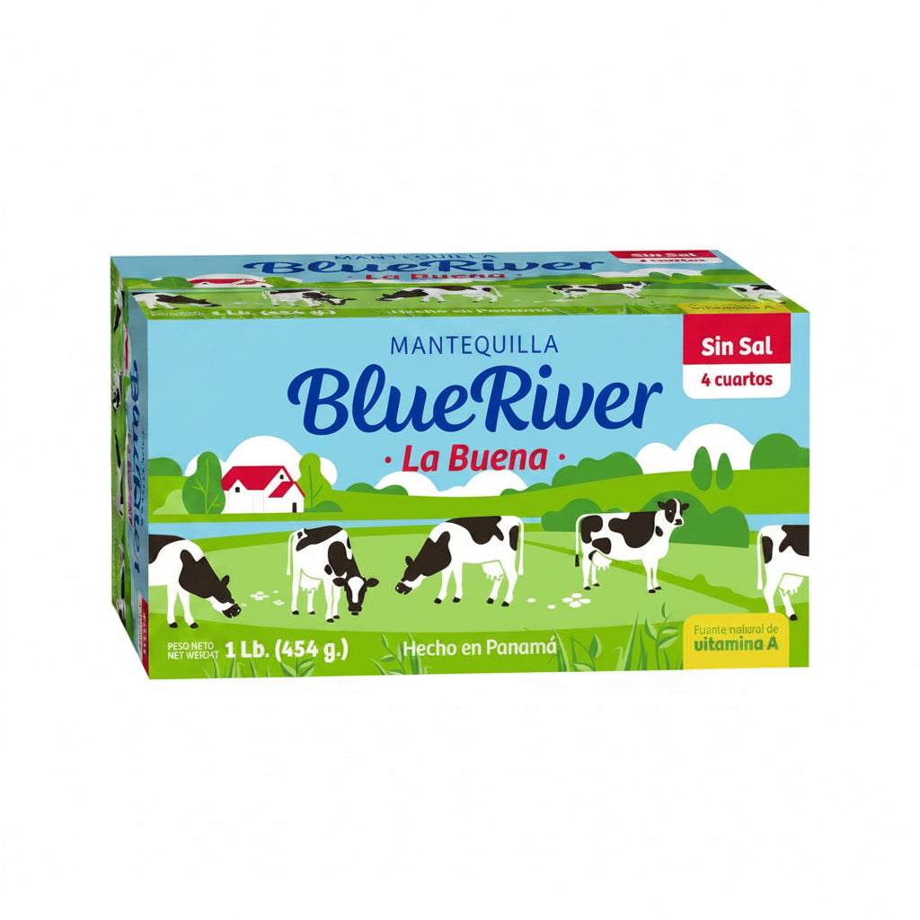 MANTEQUILLA SIN SAL BLUE RIVER 1LB