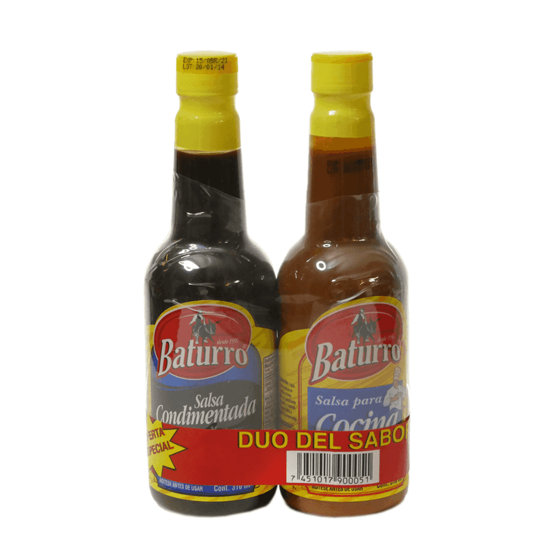 2PK SALSA CONDIMENTADA BATURRO 10.5OZ