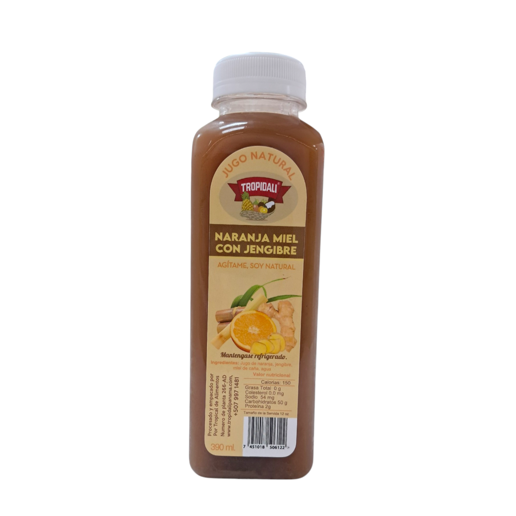 BEBIDA NARANJA/MIEL/JENGI TROPIDALI 390ML