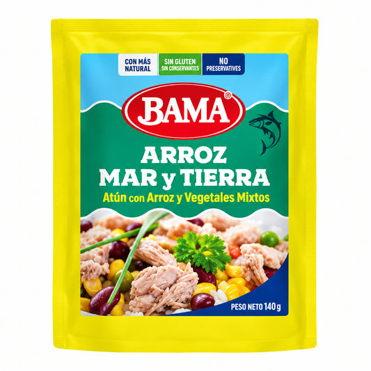 ATÚN CON ARROZ Y VEGETALES BAMA 170GR