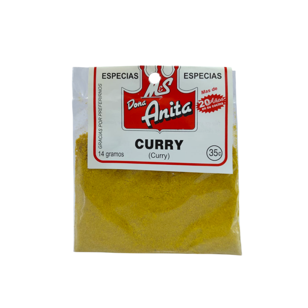 CURRY EN POLVO DOÑA ANITA 11GR