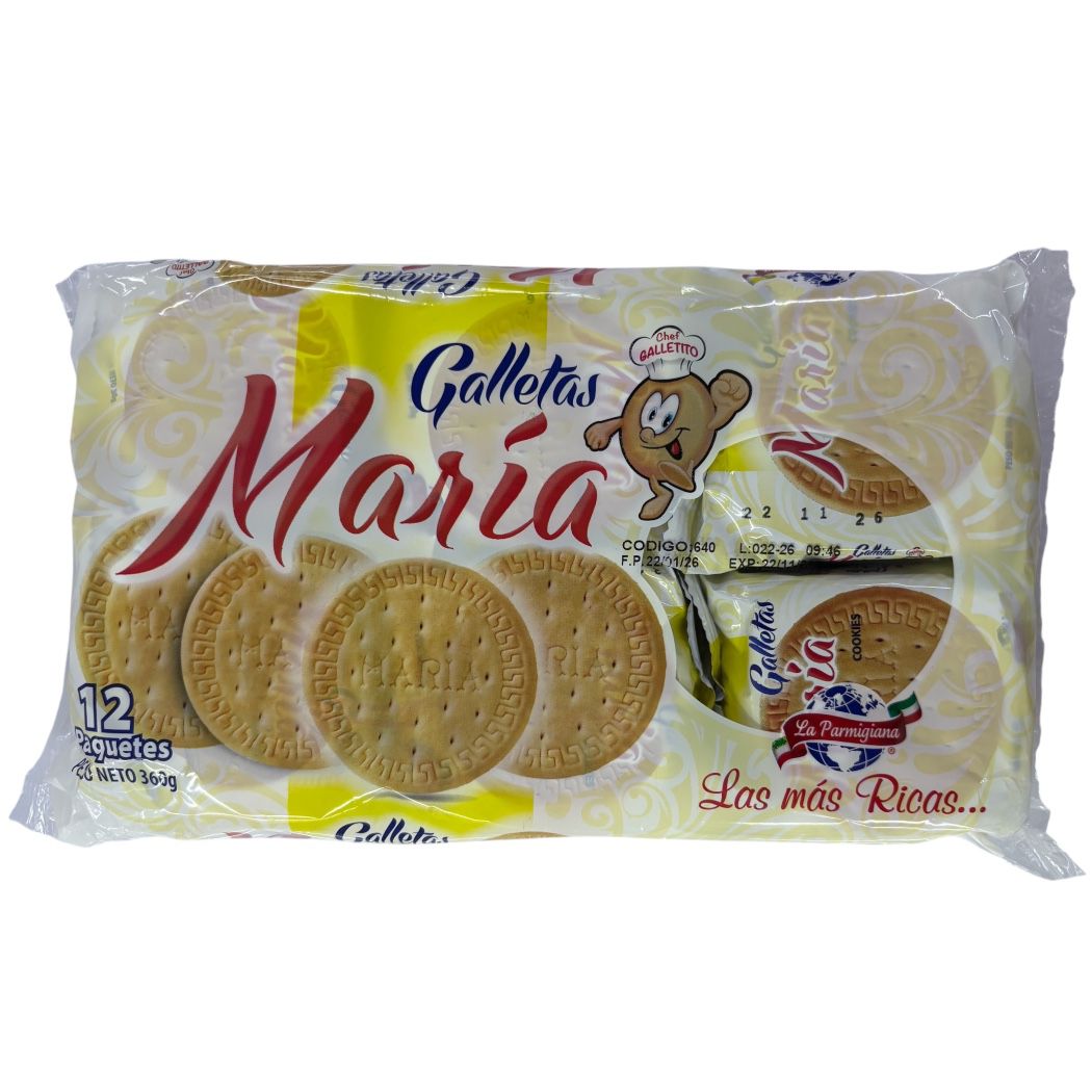 12PACK GALLETA MARIA LA PARMIGIANA 360GR
