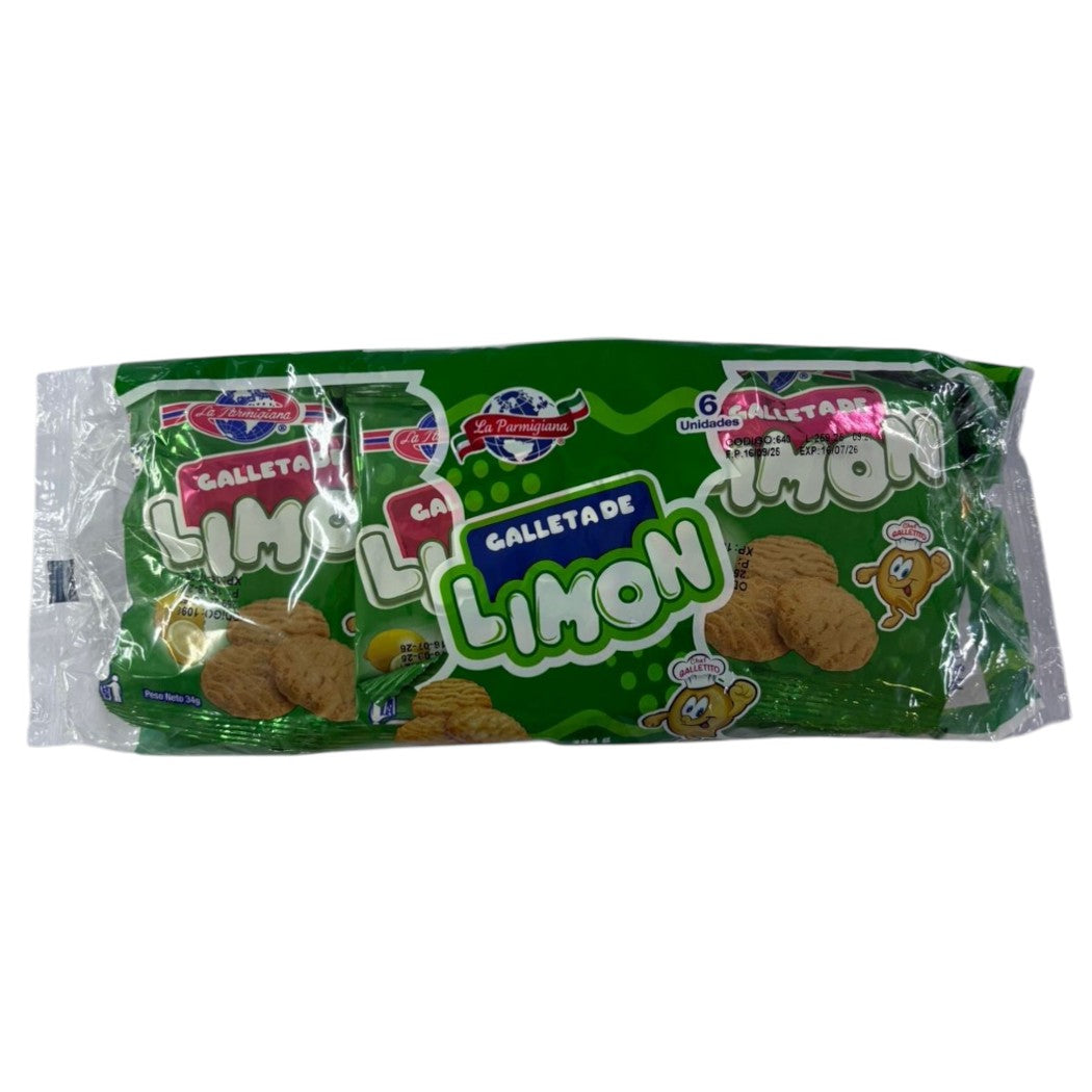 6PACK GALLETA LIMON LA PARMIGIANA 204GR