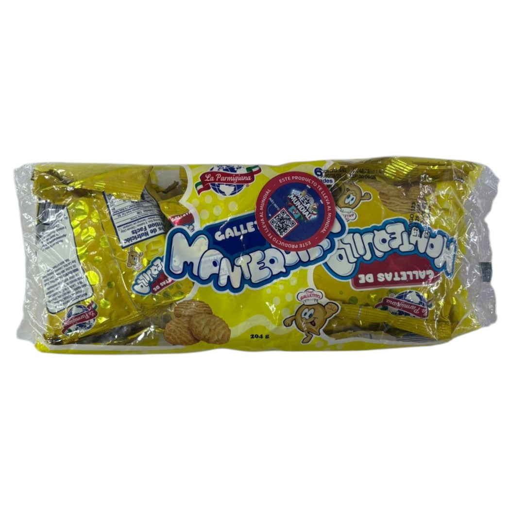 6PACK GALLETA MANTQ LA PARMIGIANA 204GR