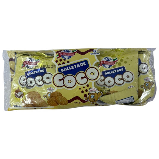 6PACK GALLETA COCO LA PARMIGIANA 204GRR