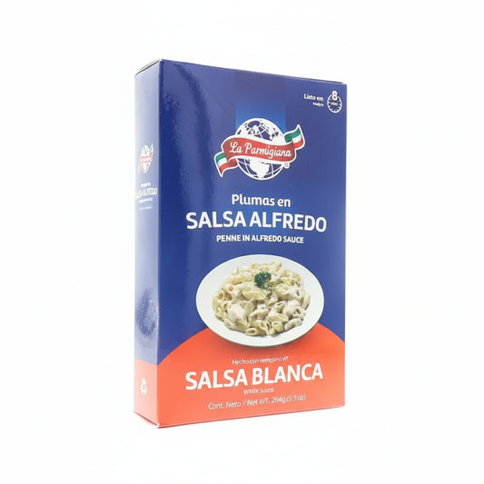 PASTA PLUMA EN SALSA ALFREDO 264GR