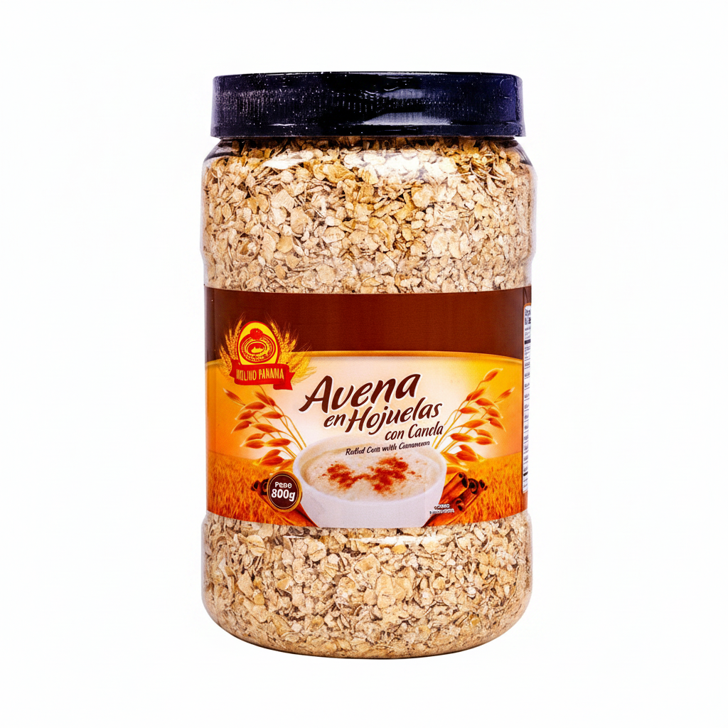 AVENA HOJUELA  CON CANELA  800GR