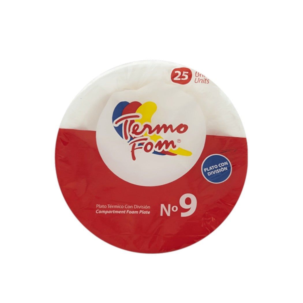 PLATOS DE FOAM #9 20U