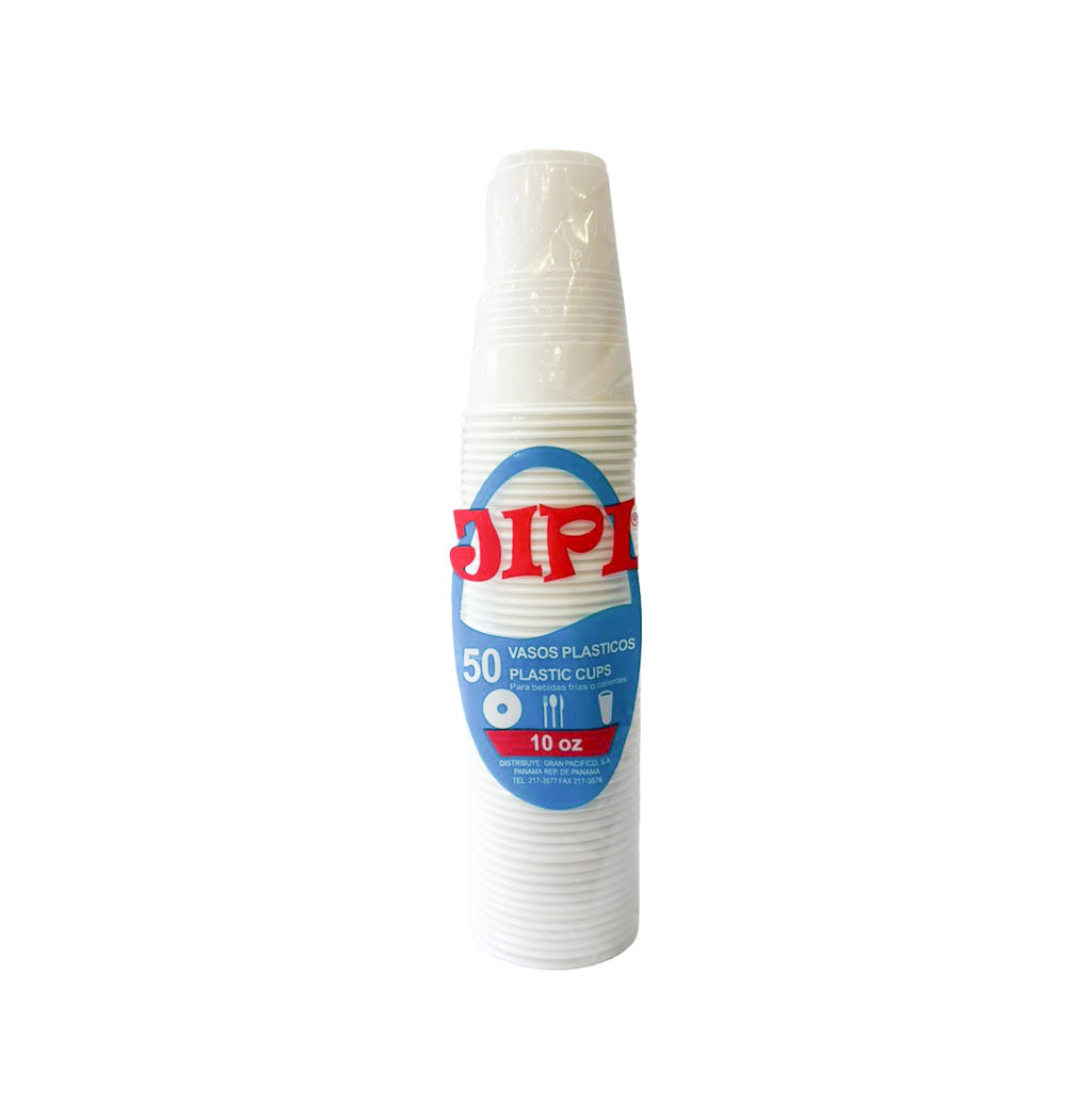VASOS PLÁSTICOS  DESECHABLE JIPI 10OZ
