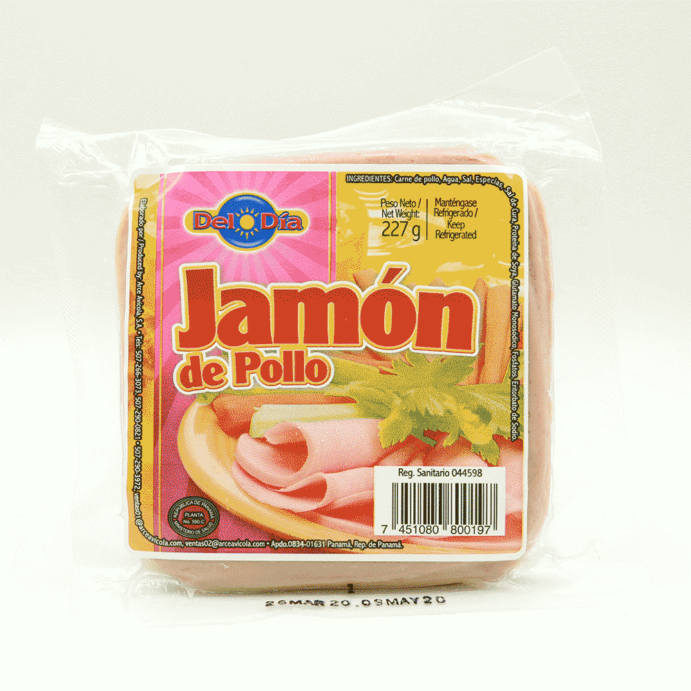 JAMON COCIDO DE POLLO DEL DIA 227GR