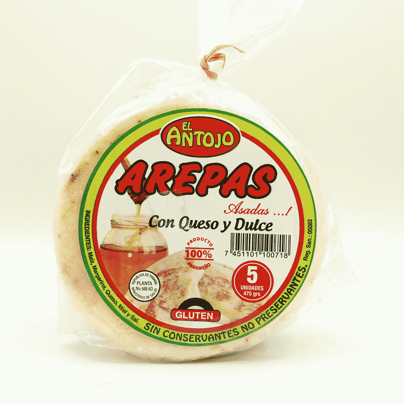 AREPAS CON QUESO Y DULCE EL ANTOJO