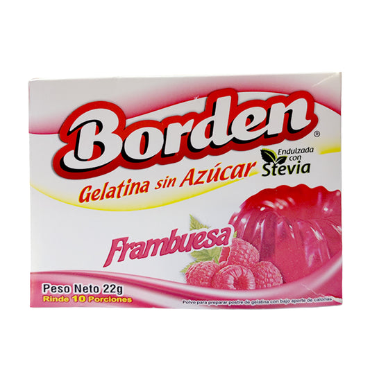 GELATINA S/A FRAMBUESA BORDEN 22GR