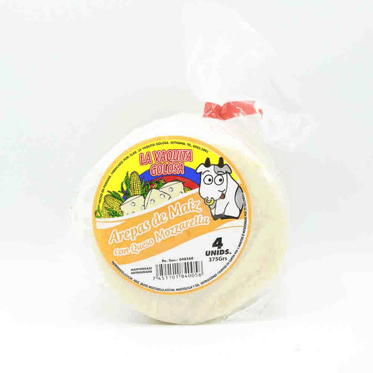 AREPAS  RLLENA DE QUESO MOZZARELLA 4U