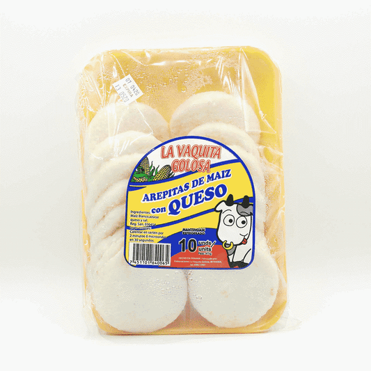 AREPAS CON QUESO LA VAQUITA GOLOSA 10U