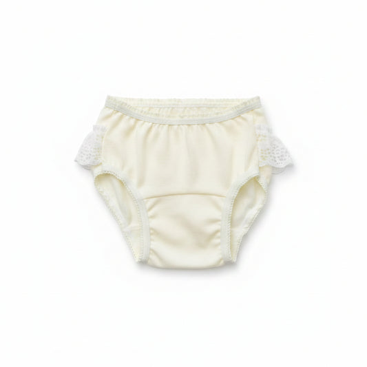 PANTY DE BEBÉ ENCAJE Y ALGODÓN