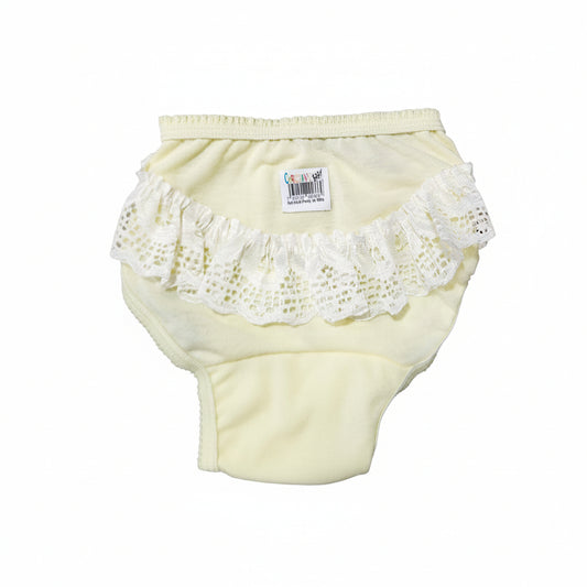 PANTY DE BEBÉ ENCAJE Y ALGODÓN