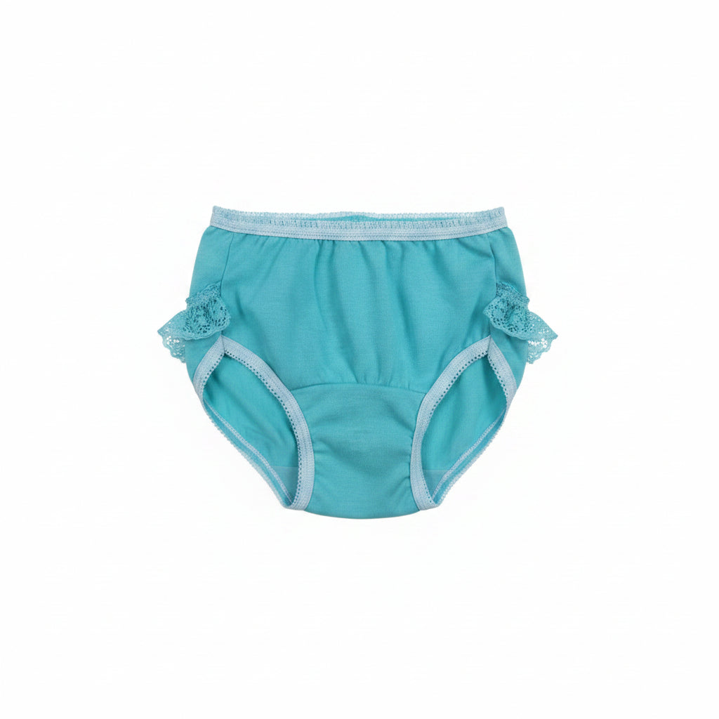 PANTY DE BEBÉ ENCAJE Y ALGODÓN UN LAZO CRISDAN