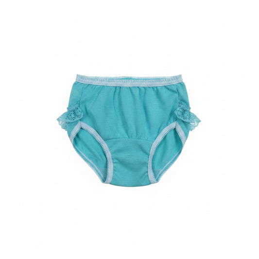 PANTY DE BEBÉ ENCAJE Y ALGODÓN UN LAZO CRISDAN