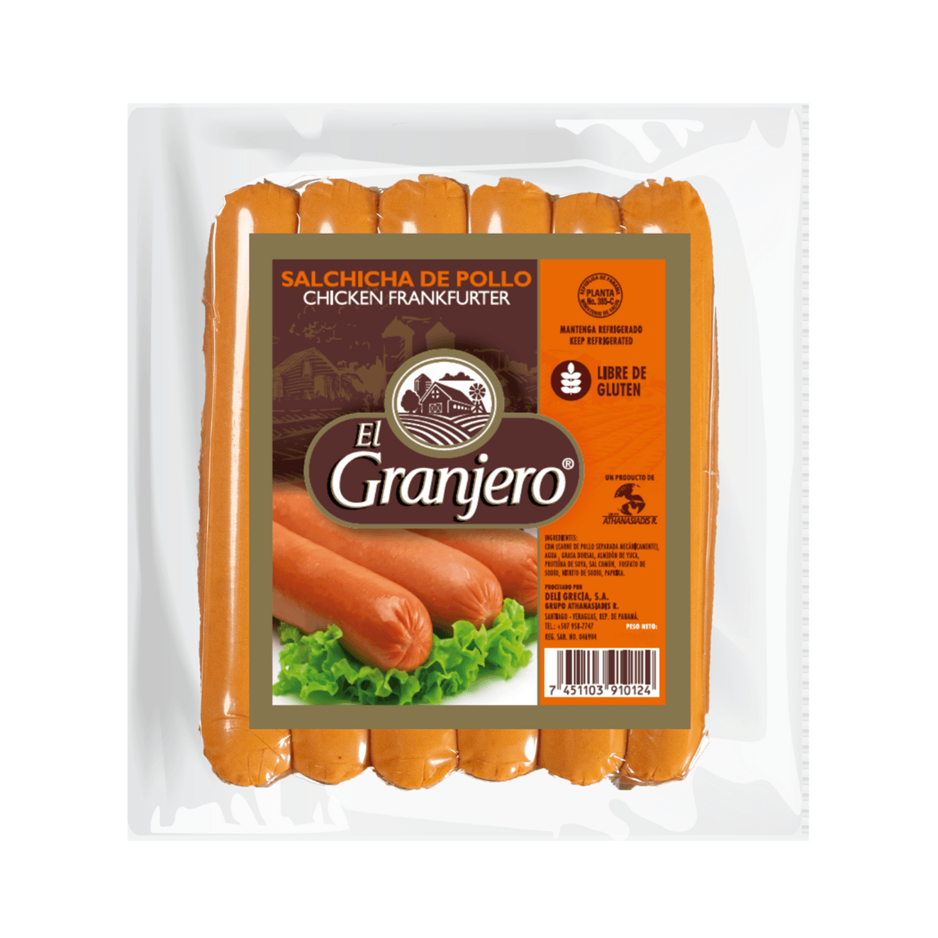 SALCHICHA D POLLO EL GRANJERO PAQ.1LB