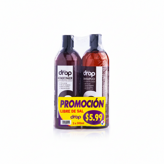 SHAMPOO SIN SAL ACONDICIONADOR COCO BEAUT DROP 500ML
