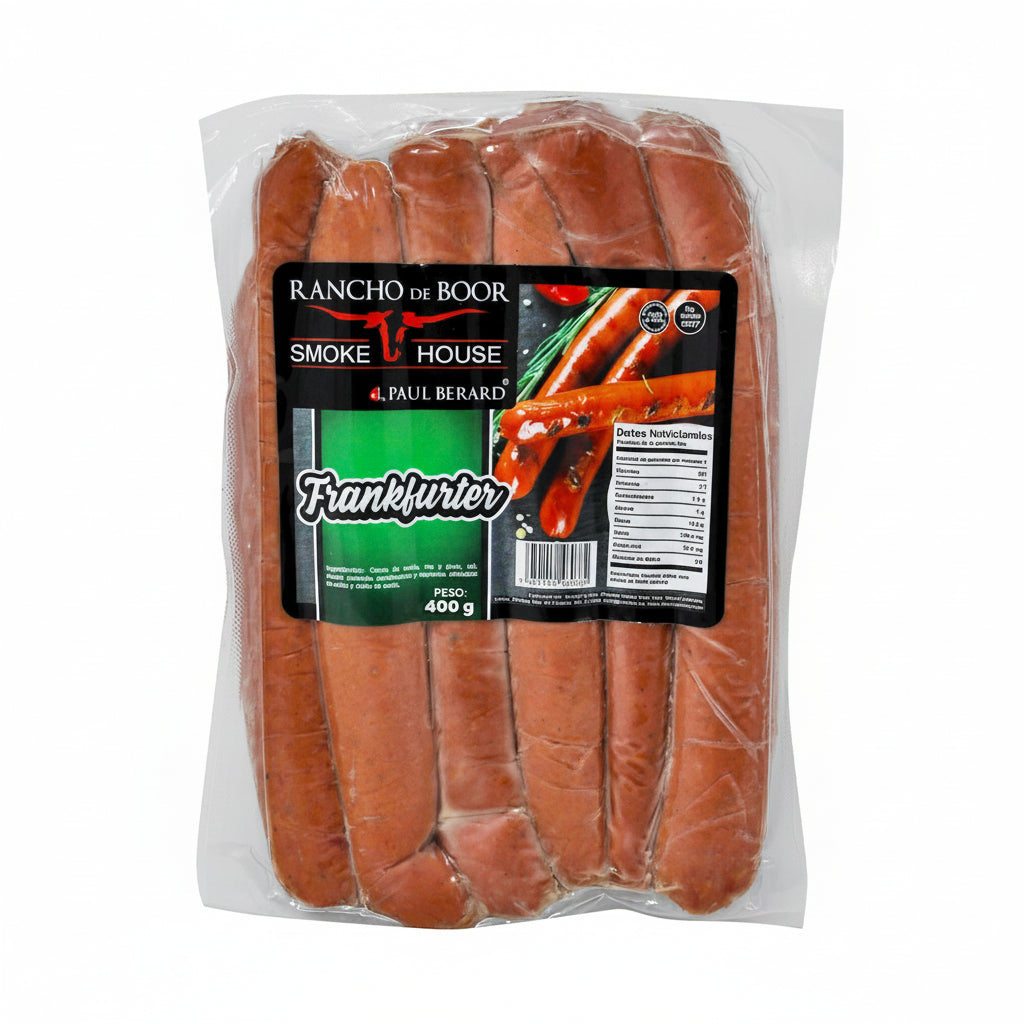 SALCHICHA FRANKFURTER RANCHO BOOR 400G