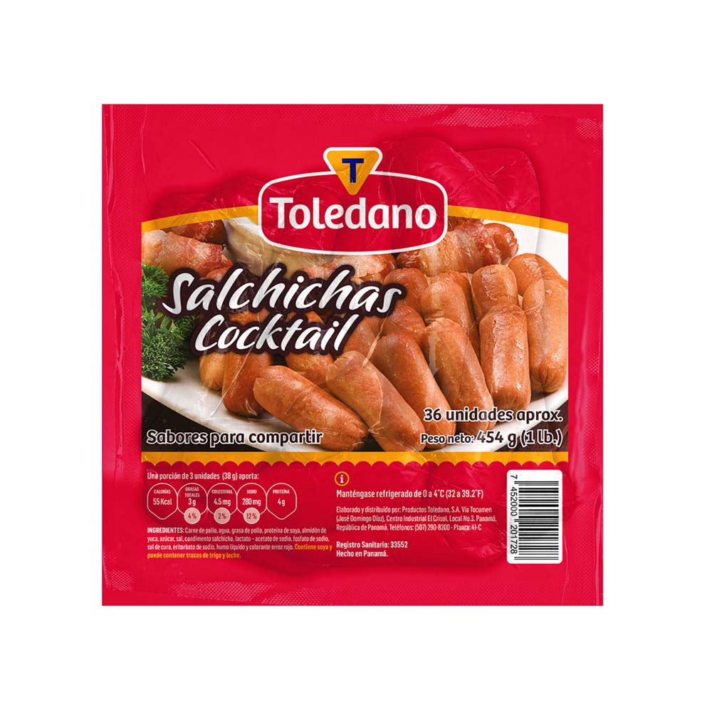 SALCHICHAS FRANKFURTER TOLEDANO  430GR