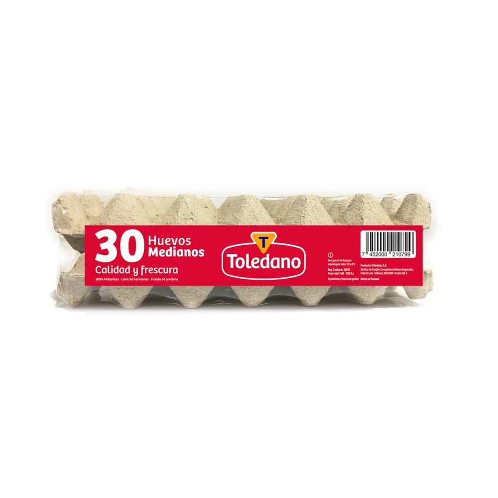 HUEVOS MEDIANOS TOLEDANO FLAT 30UND