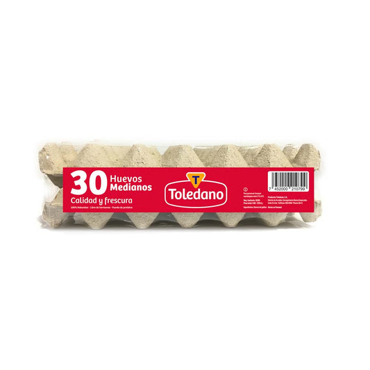 HUEVOS MEDIANOS TOLEDANO FLAT 30UND
