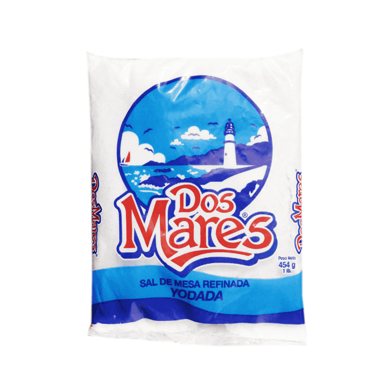 SAL DE MESA REFINADA YOD DOS MARES 1LB