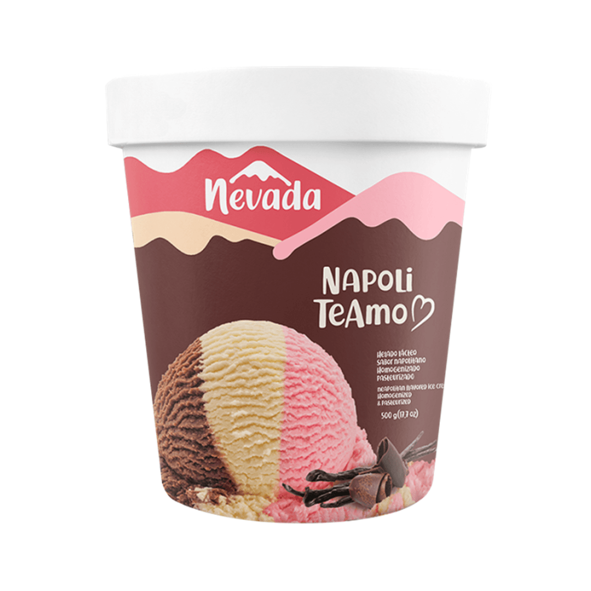 HELADO NEVADA NAPOLITANO  1 2 G