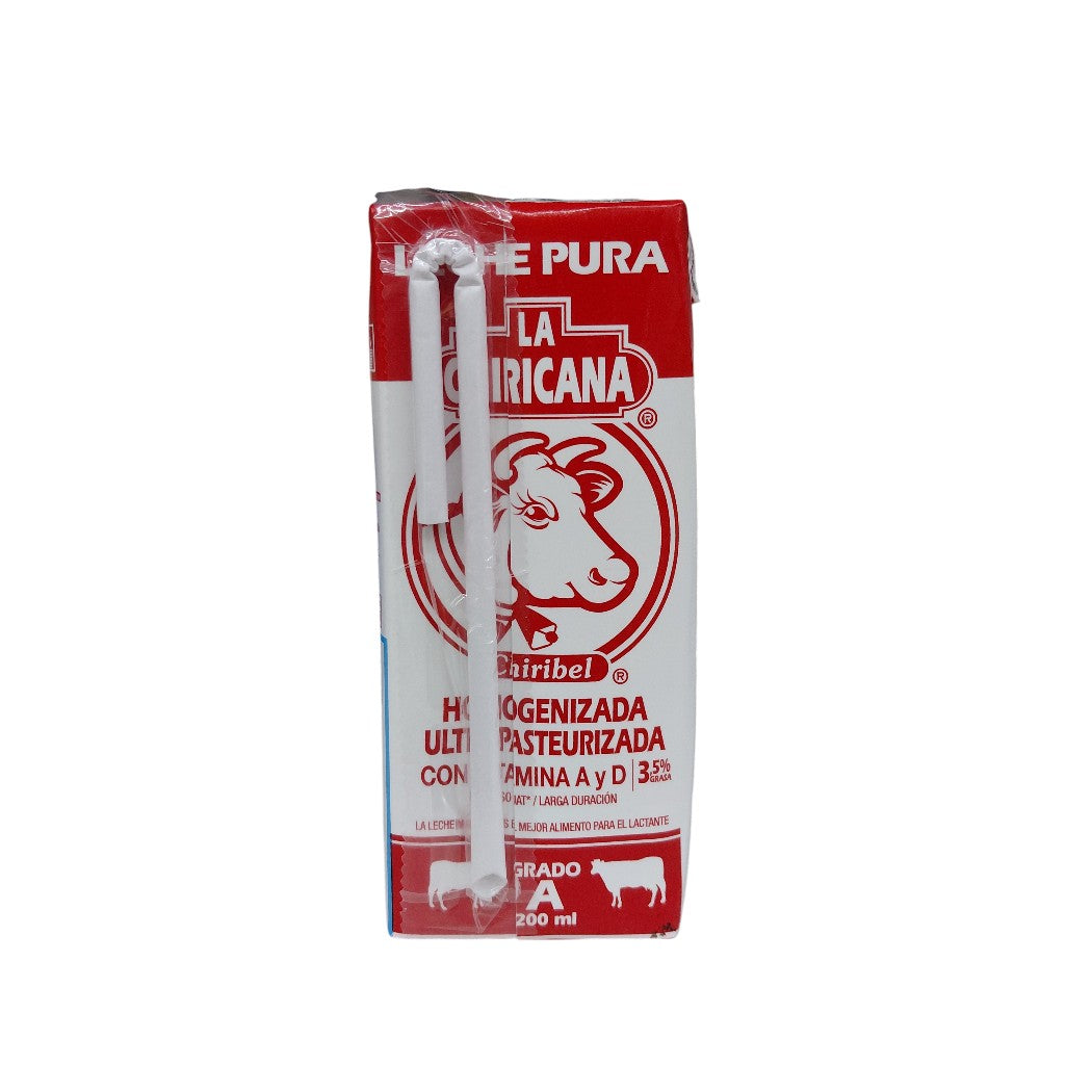 LECHE GRADO A UHT CHIRICANA 200ML