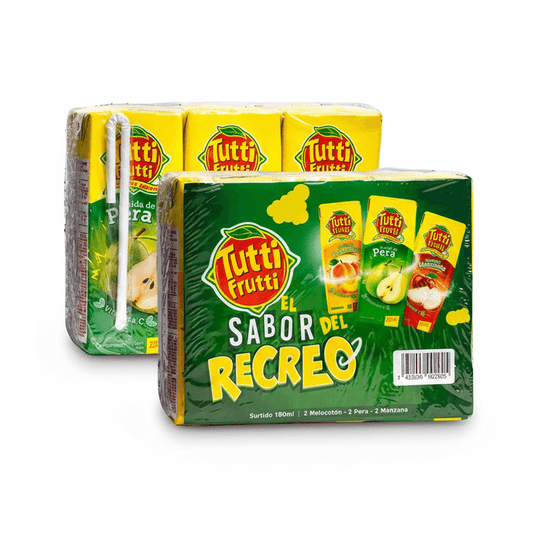 6PACK BEBIDA SURTIDA TUTTI FRUT 180ML