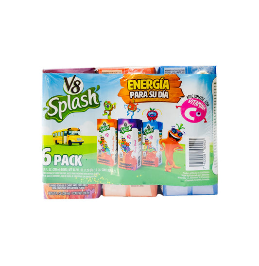 6PACK JUGOS SURTIDOS V8 200ML