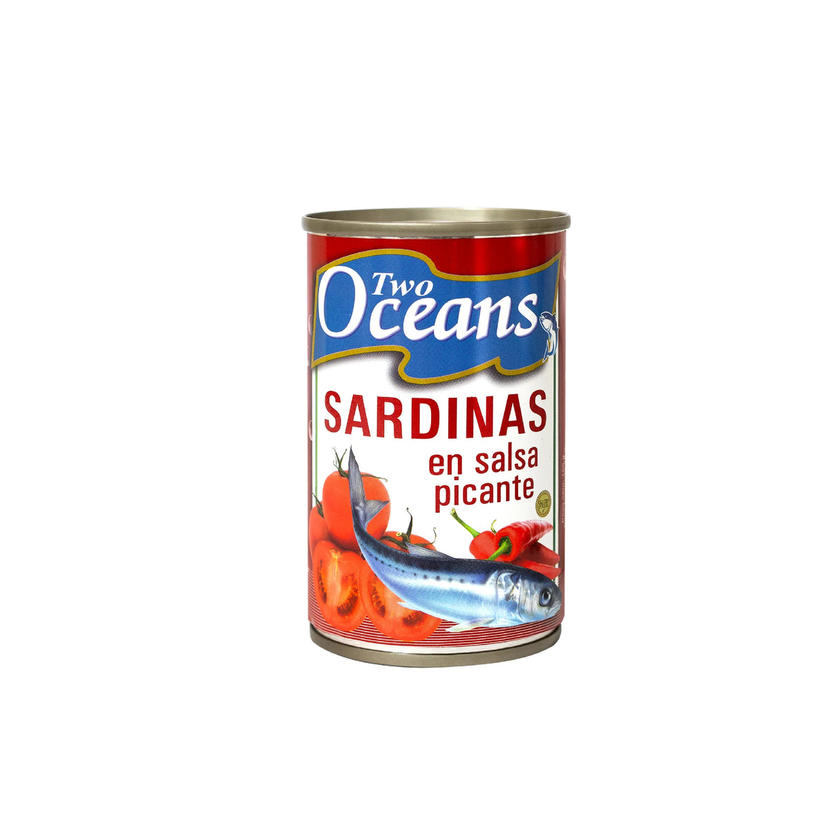 SARDINAS EN SALSA DE TOMATE PICANTE TWO OCEANS 155GR