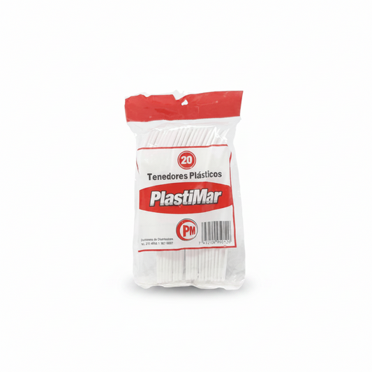 TENEDOR PLÁSTICOS 20U
