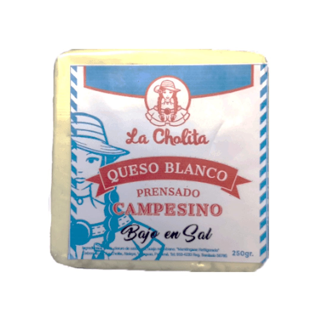 QUESO BLANCO BAJO EN SAL LA CHOLITA 250GR