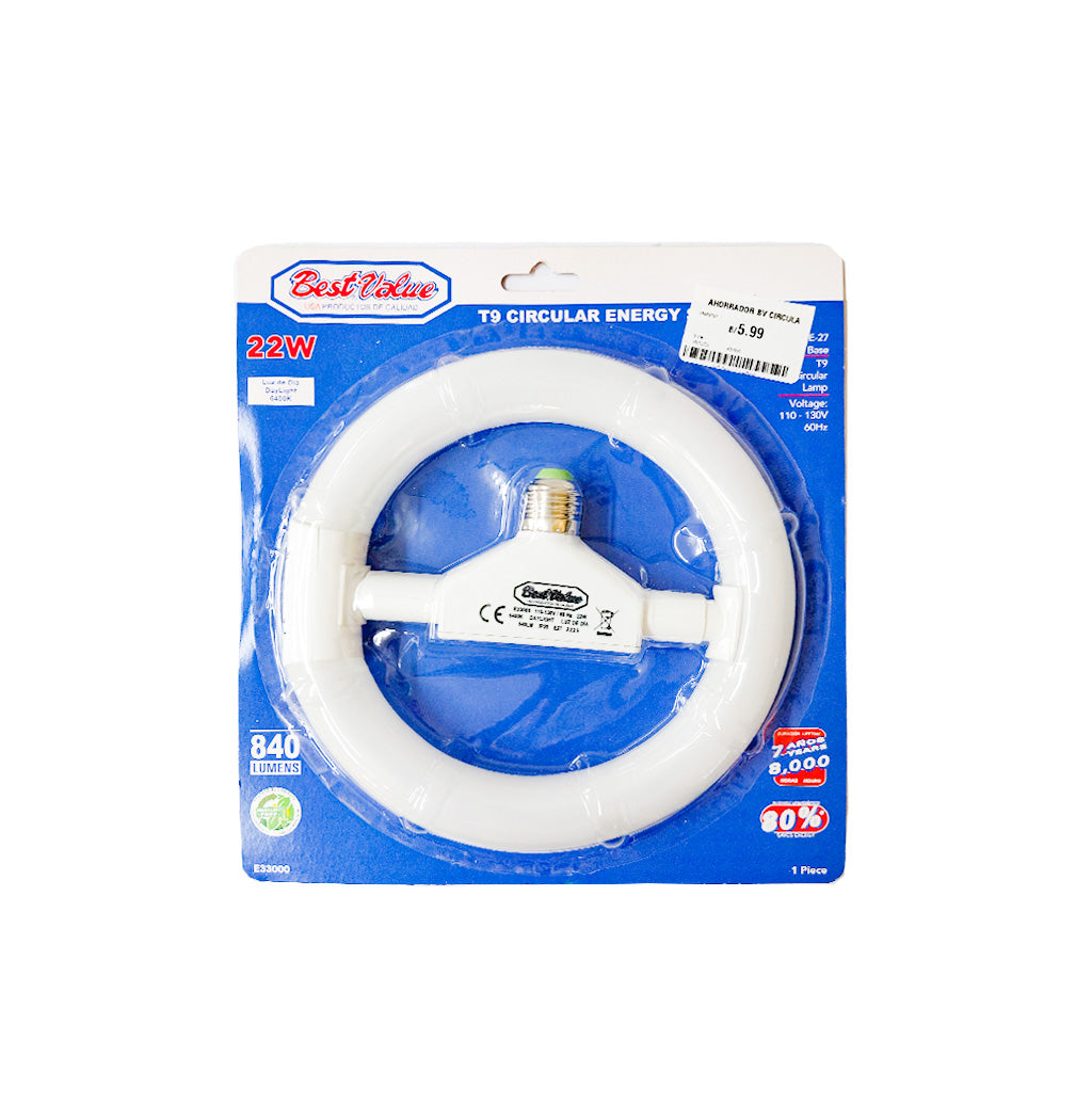 FOCO AHORRADOR CIRCULAR BEST VALUE 22W