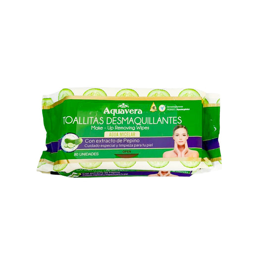 TOALLITAS DESMAQUILLANTES PEPINO 80U