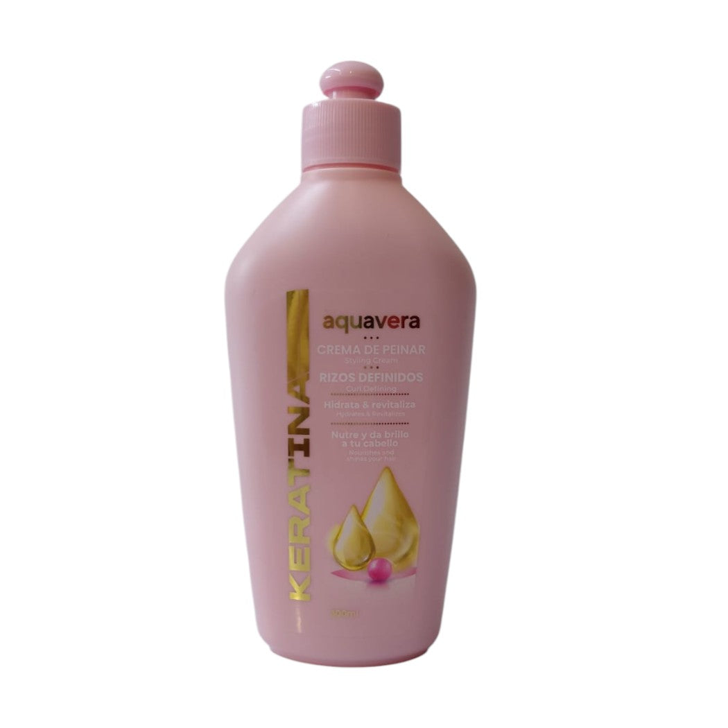 CREMA DE PEINAR KERATINA AQUAVERA 300ML
