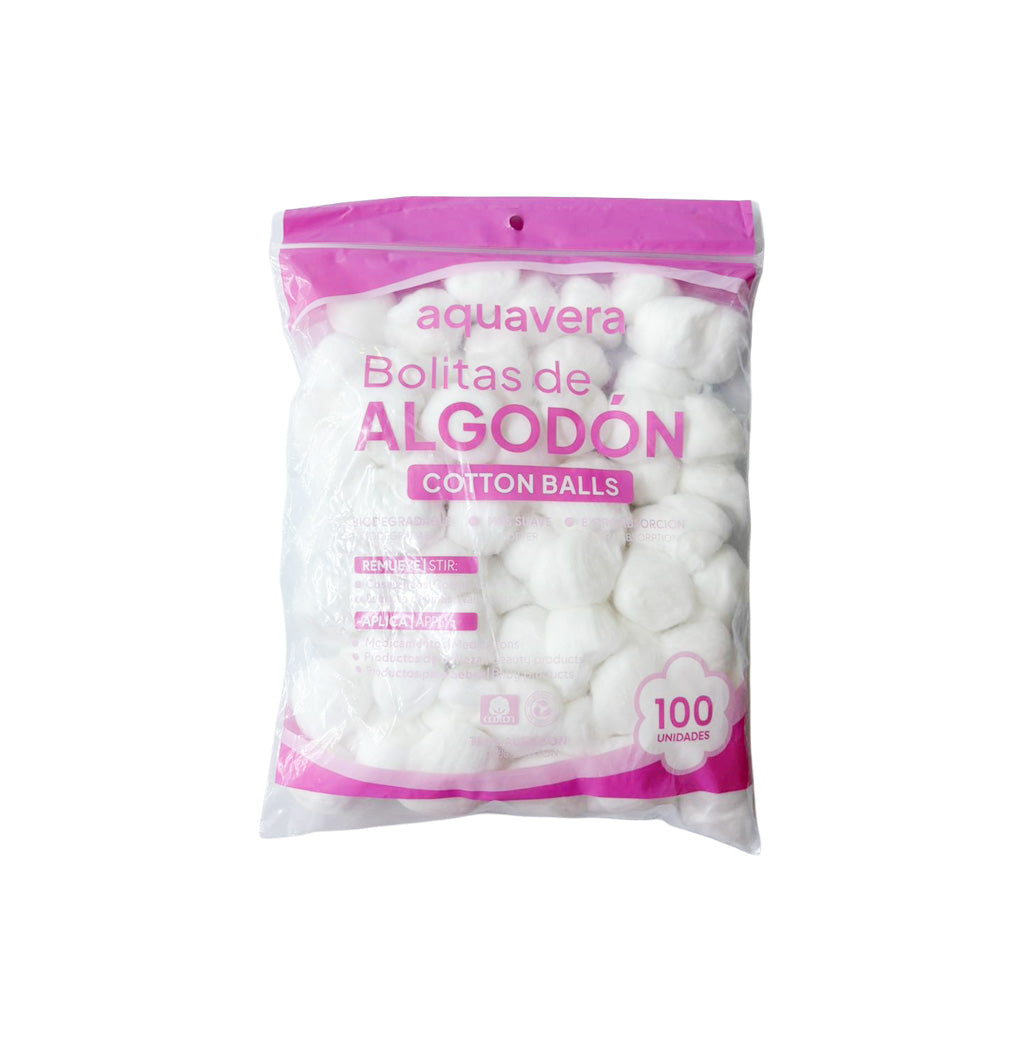 BOLITAS DE ALGODÓN 100U