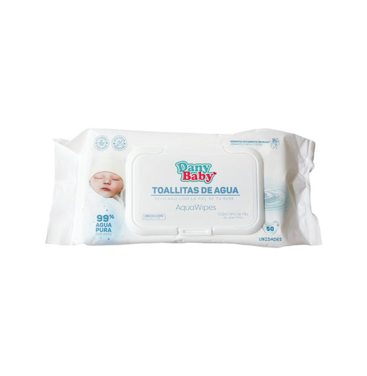 TOALLITAS HÚMEDAS AGUA 50U